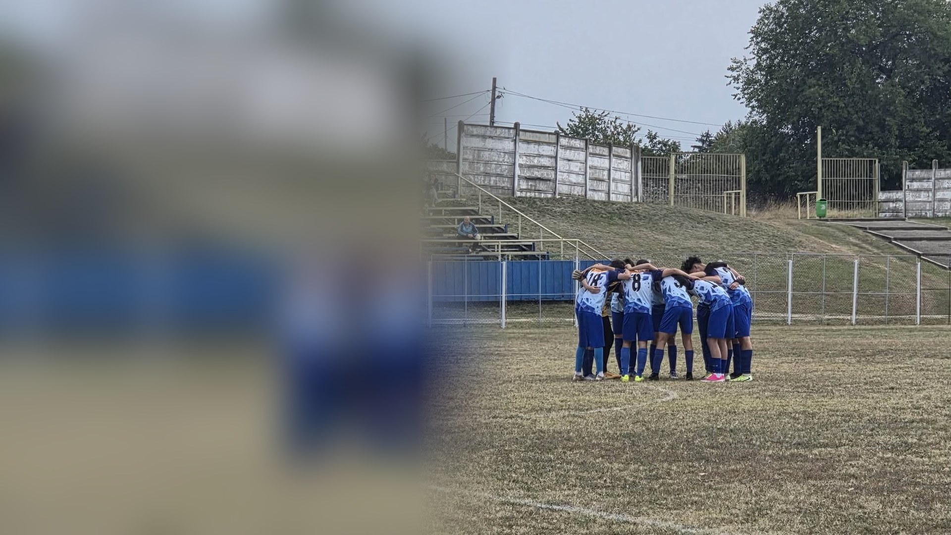 Echipa de juniori Cătălin Cursaru înainte de meci